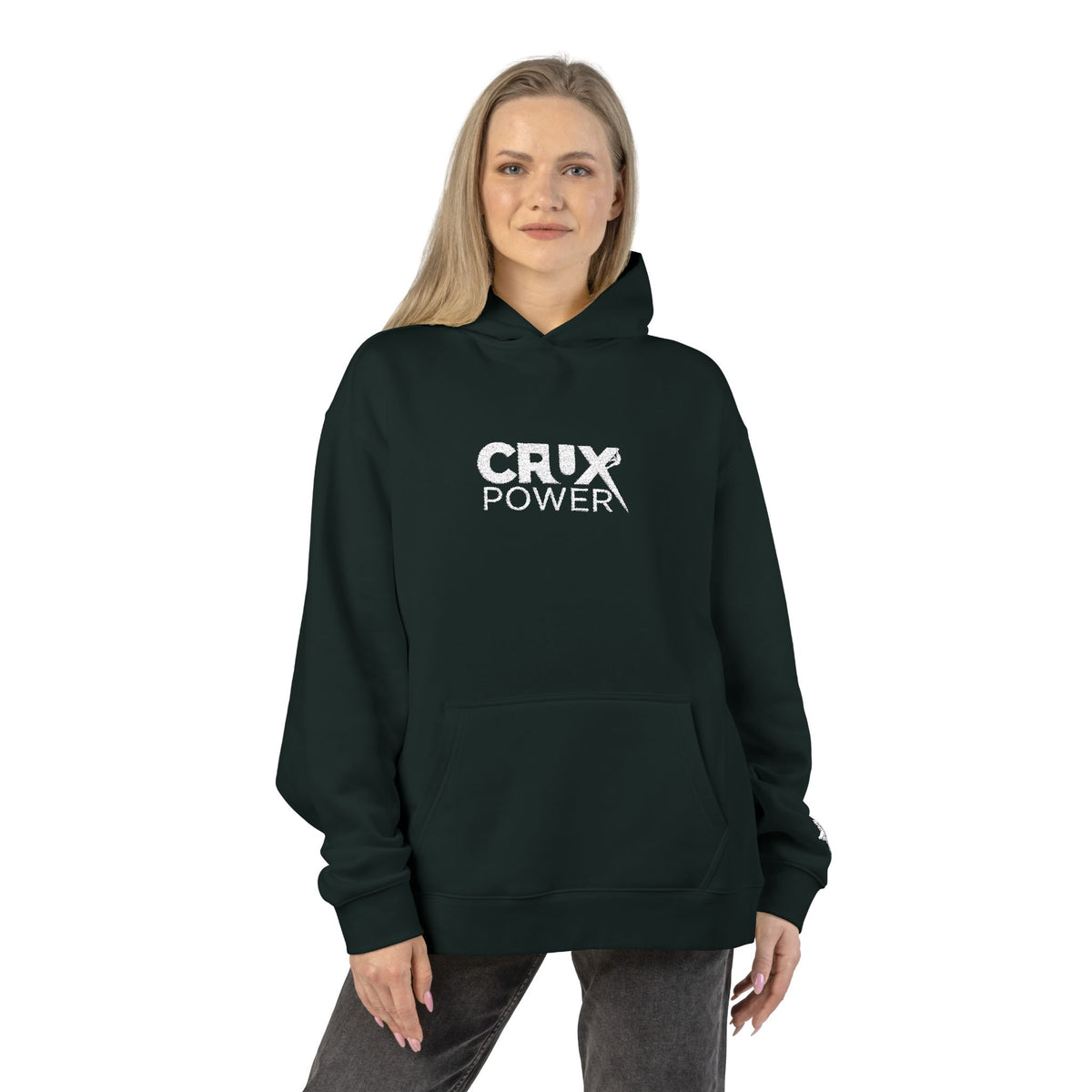 Stitched Crux Power Logo Climbing Hoodie