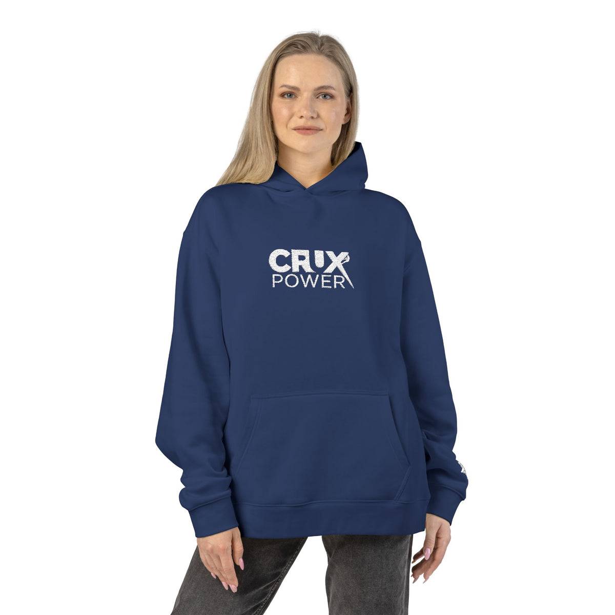 Stitched Crux Power Logo Climbing Hoodie