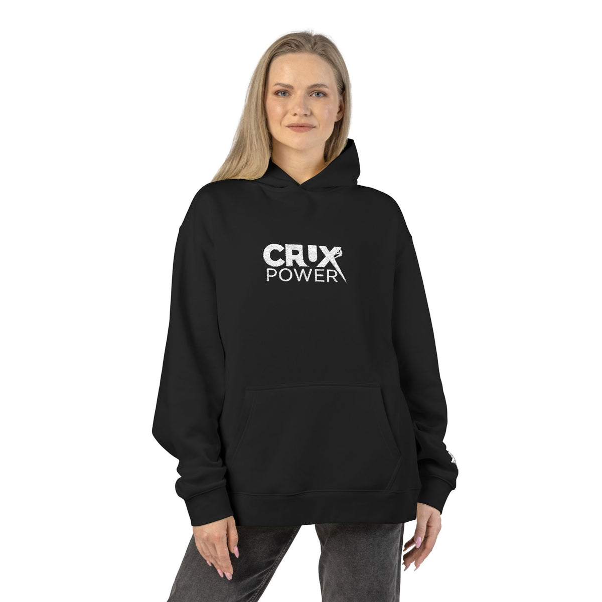 Stitched Crux Power Logo Climbing Hoodie