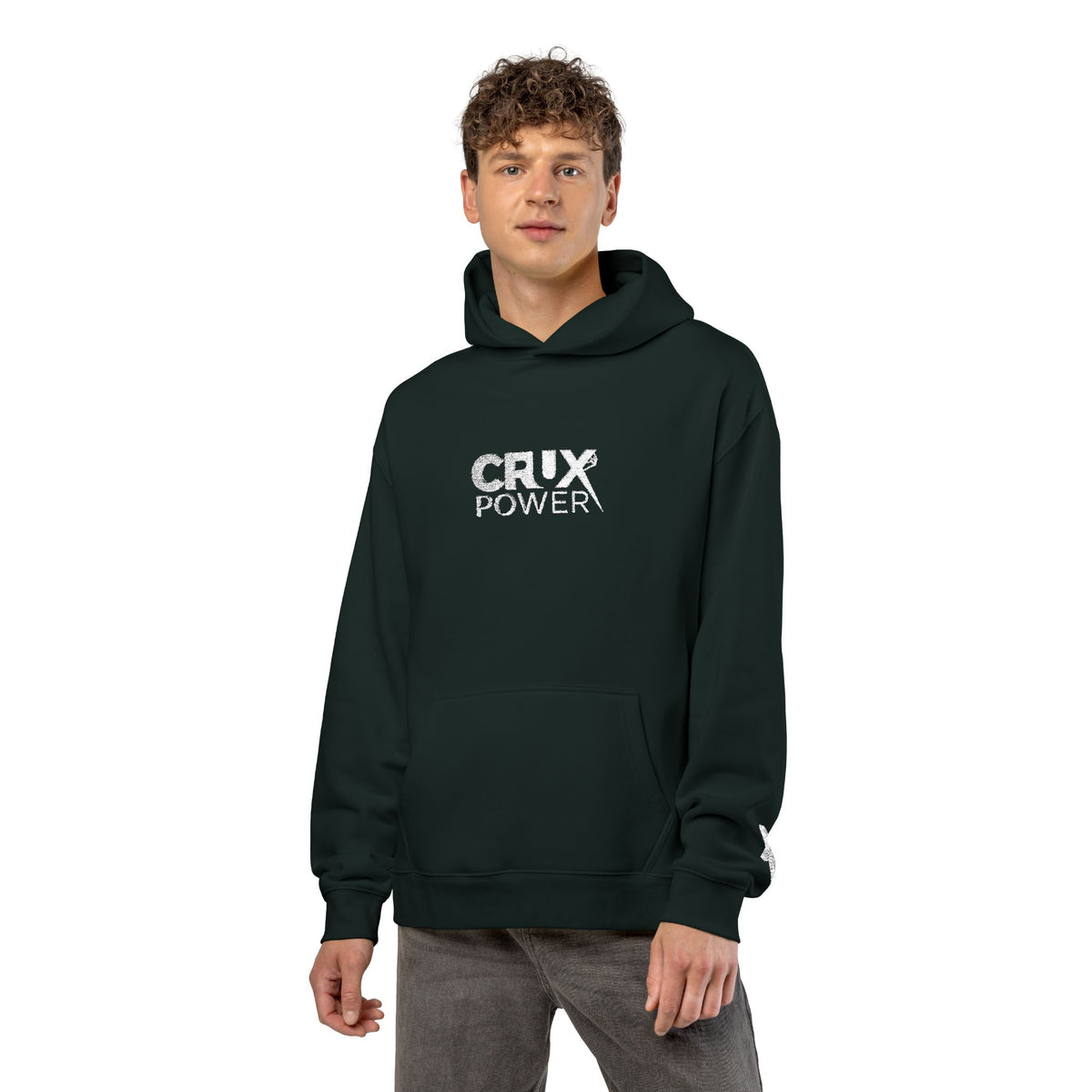 Stitched Crux Power Logo Climbing Hoodie