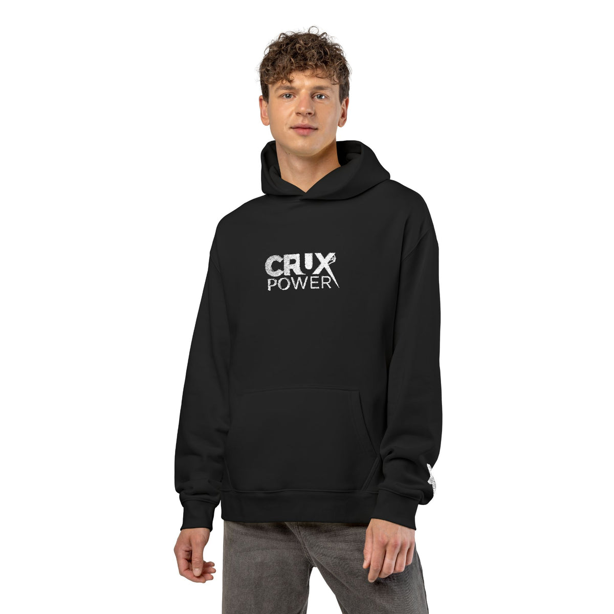Stitched Crux Power Logo Climbing Hoodie