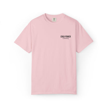 Crux Power Stitched Logo Tee - Crux Power Climbing