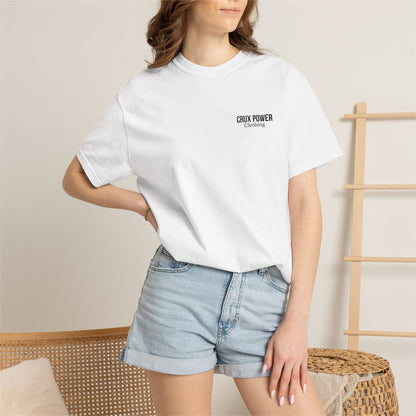 Crux Power Stitched Logo Tee - Crux Power Climbing