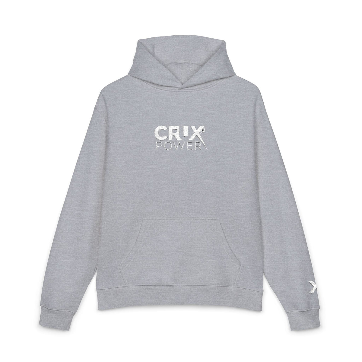 Stitched Crux Power Logo Climbing Hoodie - Crux Power Climbing