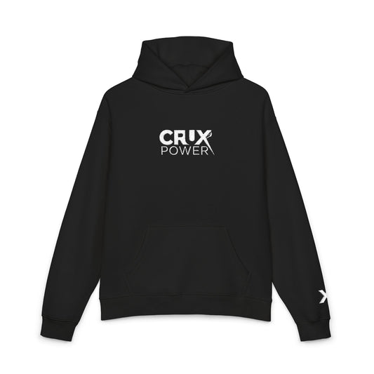 Stitched Crux Power Logo Climbing Hoodie - Crux Power Climbing