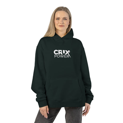 Stitched Crux Power Logo Climbing Hoodie - Crux Power Climbing