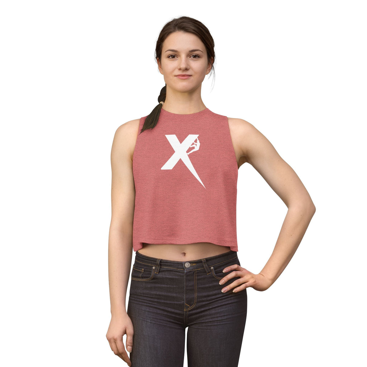 The Icon - Racerback Crop Climbing Tank - Crux Power Climbing
