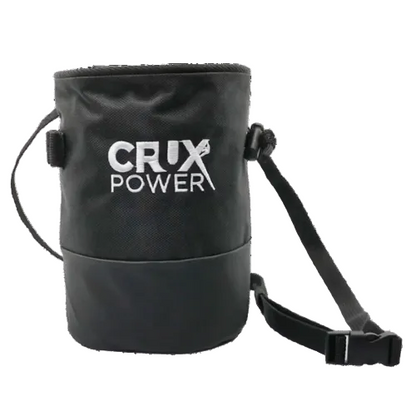 Crux Power Chalk Bag - Crux Power Climbing white